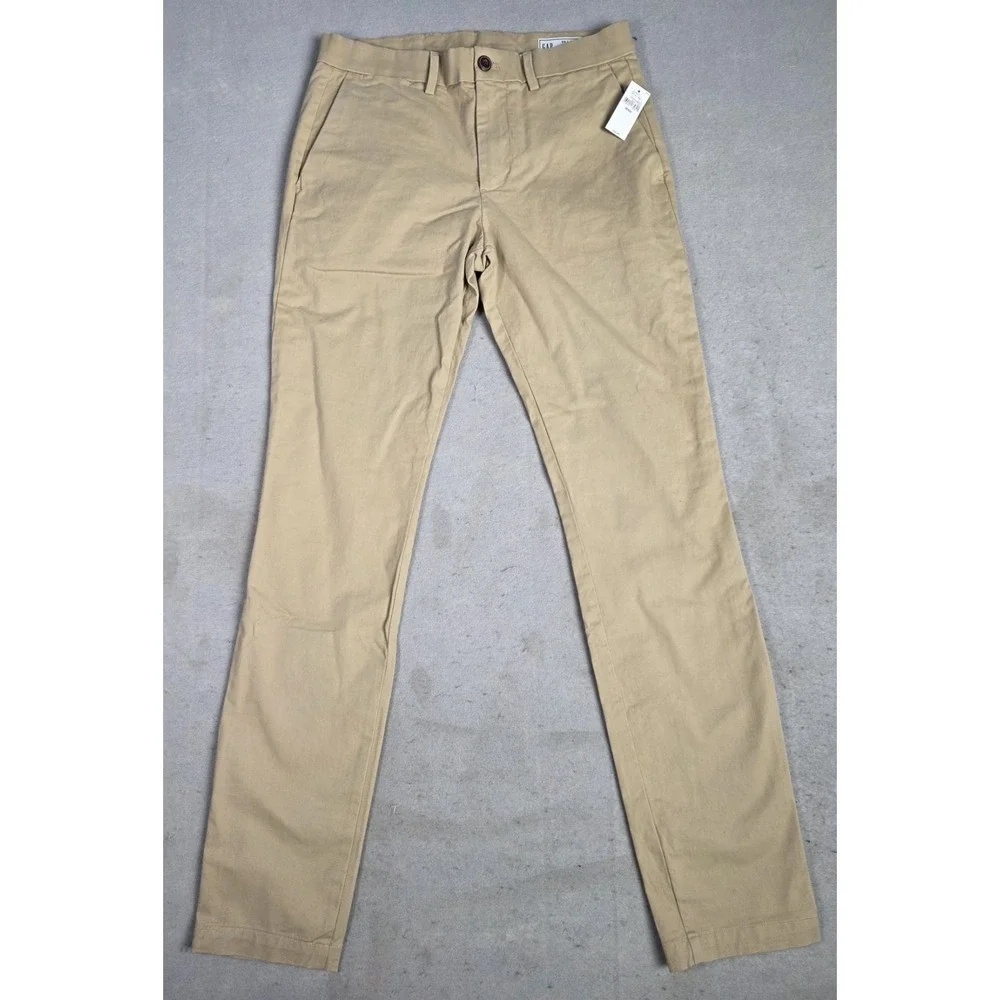 NWT Men's GAP Skinny Chino Pants Tan Size: 30X32